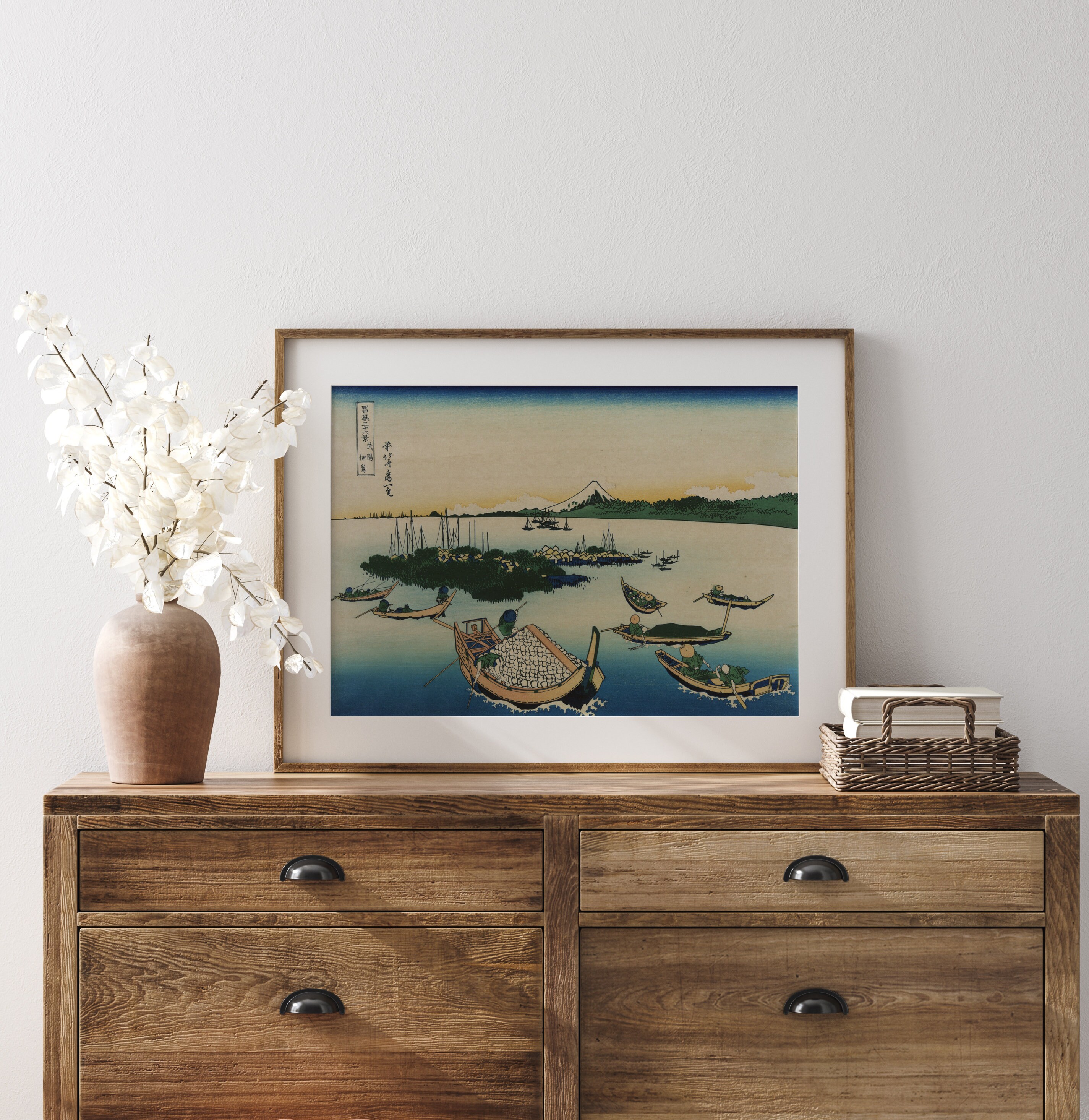 Katsushika Hokusai Set of 2 Landscape Print Japanese Wall Art Japanese ...