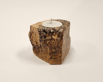 オニキス　大理石　キャンドルホルダー　ビンテージ 天然大理石のキャンドルホルダー(オニキス) | iichi 日々の
