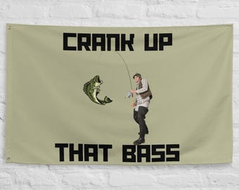 Crank Up That Bass Flag – Funny Rave & Festival Banner