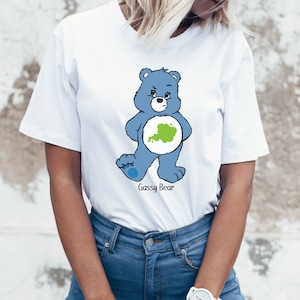 80年代のヴィンテージケアベア風半袖Tシャツ、誕生日プレゼントにぴったりの面白いガスシャツ、バレンタインデーのギフトにピッタリの面白いギフト