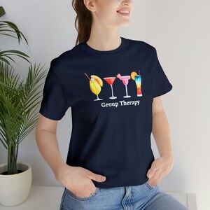 Funny Alcohol Group Therapy Shirt, Bartender Tee, Drunk T-Shirt, Birthday Gift Ideas, Funny Therapist Tee, Mother&#39;s Day Gift Ideas