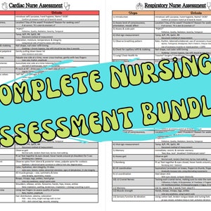 Head to Toe Assessment for Nursing Students, Cranial Nerves Digital Download
