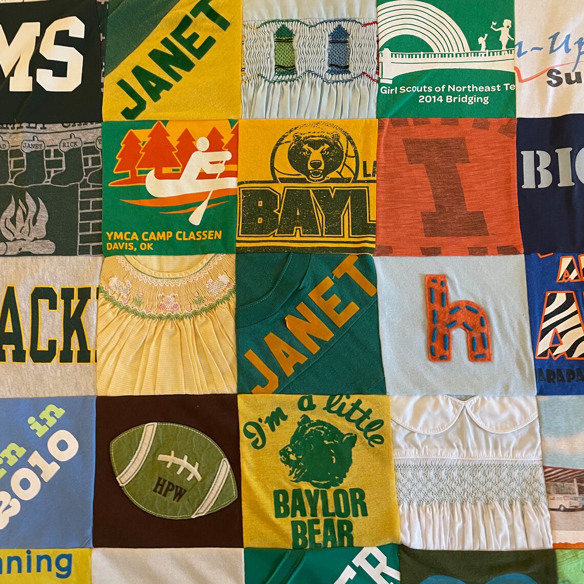 Tshirt Blanket, Memory Blanket, Upcycled Blanket, Graduation Gift