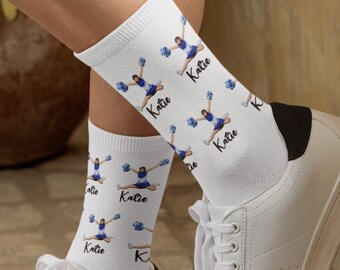 Custom Cheer socks, Cheerleader Socks, Customized Cheer socks, Gift for Cheerleader, Cute gift for Cheerleaders