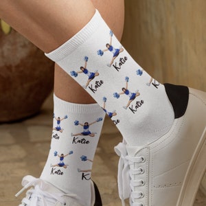 Custom Cheer socks, Cheerleader Socks, Customized Cheer socks, Gift for Cheerleader, Cute gift for Cheerleaders
