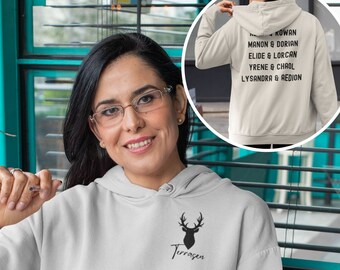 Throne of Glass Hoodie, Terrasen Sweatshirt, Tog Sweatshirt, Throne of Glass Sweater, Gift for Reader
