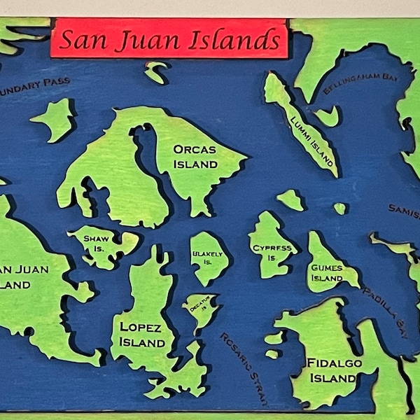San Juan Island Layered Laser File
