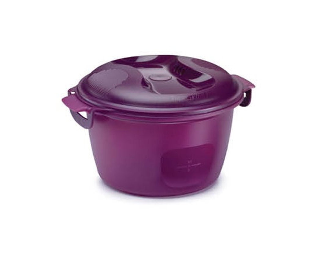 Limited Time SALE Tupperware Microwave Rice Maker Purple Etsy