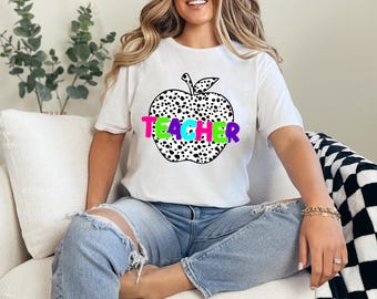 Dalmatian Apple Teacher PNG: Back to School Design (Digital Download)