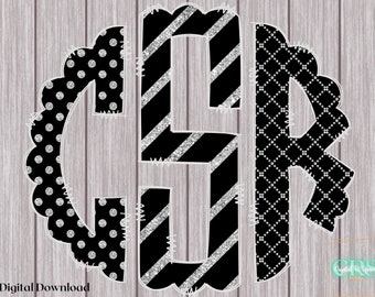 Monogramma glitterato personalizzato per la notte di Capodanno (download digitale PNG)