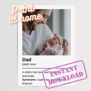 Stampa digitale personalizzata per papà, poster del cielo notturno, data di nascita e costellazione, regalo per compleanno, nascita di un bambino, festa del papà