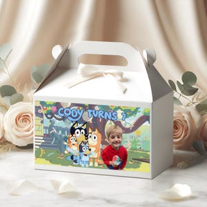 Custom Bluey Box Labels, Party Box Labels, Party Bag Labels, Bluey Party Theme, Bluey Party