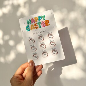 Cadeau de Pâques personnalisé à gratter pour révéler, bon de Pâques, fête de Pâques, cadeau des fêtes, cadeau, gratter, gratter pour révéler, Pâques