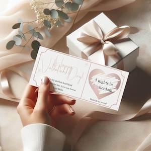 Cadeau personnalisé à gratter pour la Saint-Valentin, bon pour la Saint-Valentin, cadeau d'anniversaire, cadeau des fêtes, gratter, gratter pour révéler