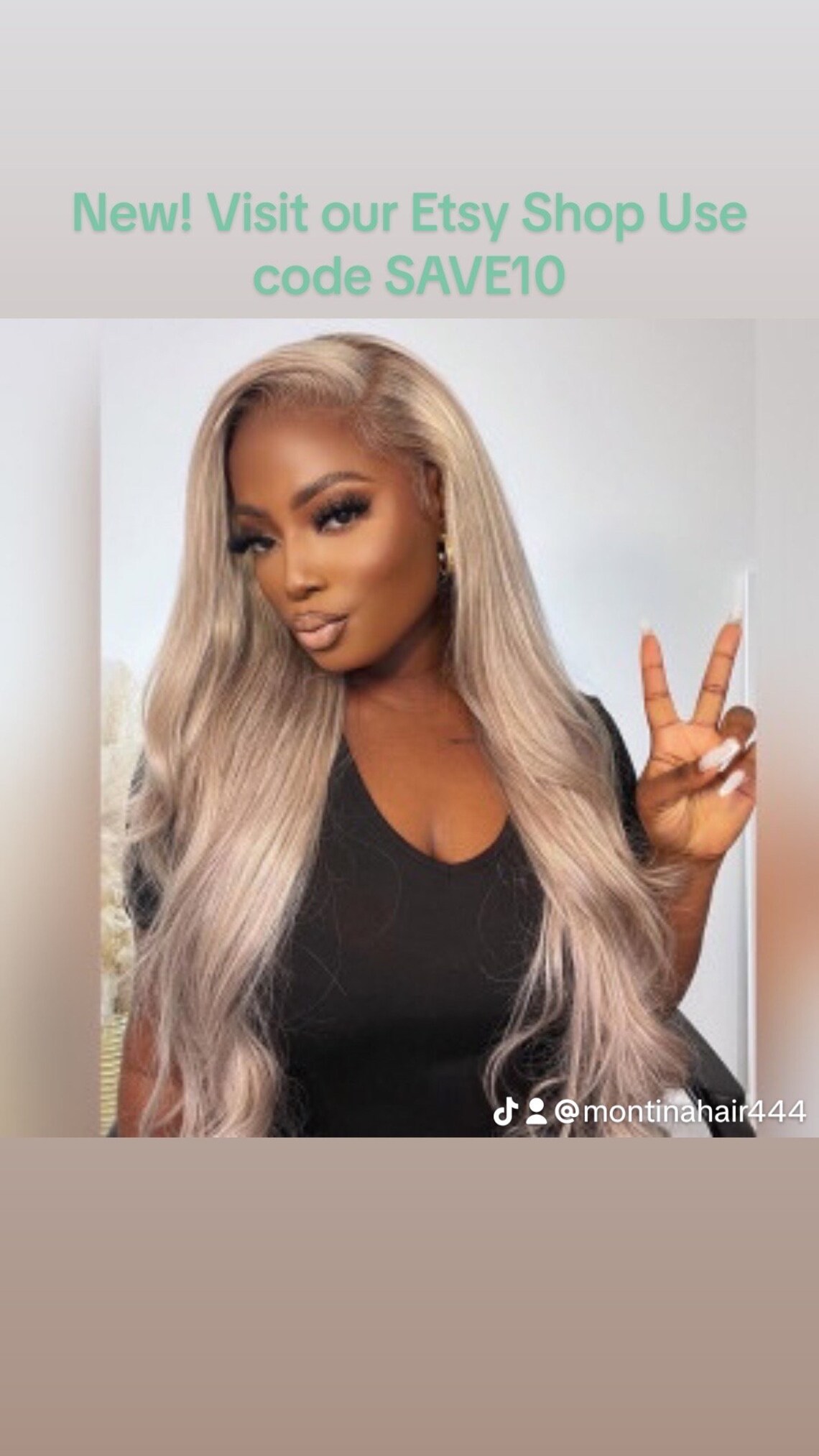 HOC8033-1 Ash Blonde Long Length Hair main image 0
