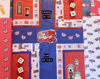 London Themed Decorated Notebook PD