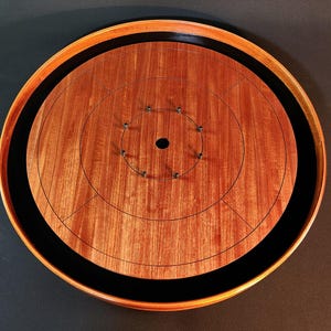 Crokinole Board &quot;Bronze&quot; Solid Meranti Hardwood Great Gift