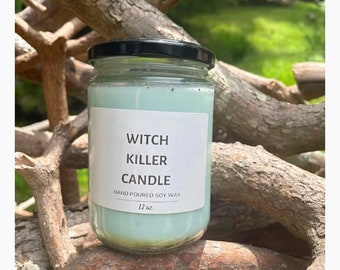 Witch Killer (Brujeria) Candle/ Remove Witchcraft & Evil Spirits/Remove Hexing/ Spiritual Herbs/ Spiritual Oils/ Spiritual Protection