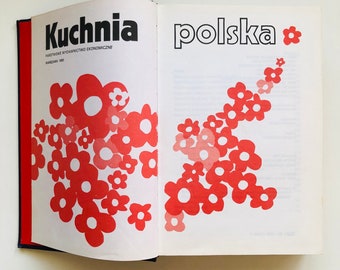 LIKE NEW Unique 1985 Old Polish Book Cuisine Vegetables Meat Homecooked Dinners Parties Cooking CookBook Lexicon Culinary Vintage European