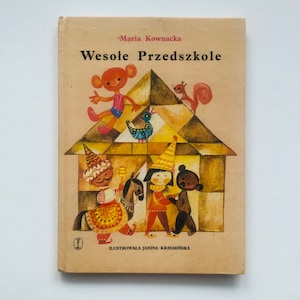 Unique 1982 Old Polish Book Fairy Tales For Children Kids Illustrations Rare Vintage Poland European