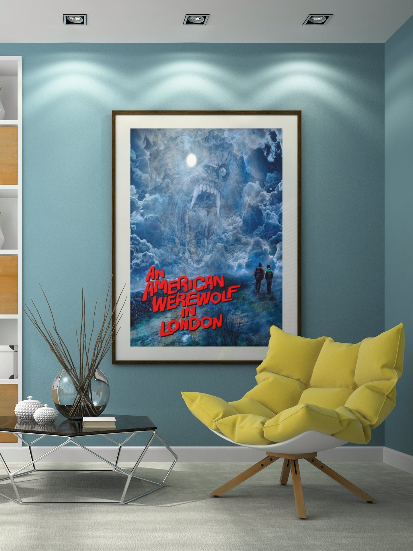 American Werewolf in London Movie Poster | Horror Movie 80s Retro Poster