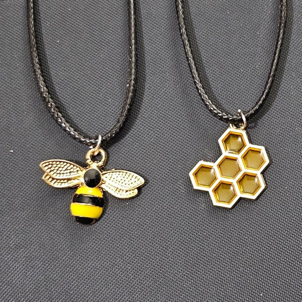 Cute Matching Couple Bee Necklaces