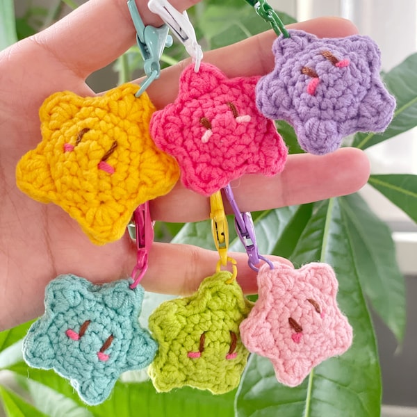 Crochet Star Keychain Muster - Anfängerfreundlich, perfekt für alle Gelegenheiten