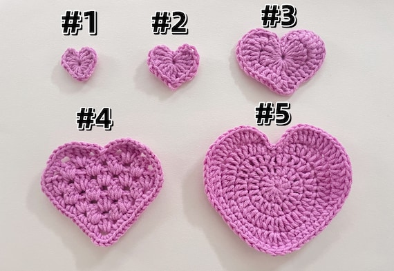 Crochet Heart Pattern - Etsy Crochet Heart Pattern - Etsy