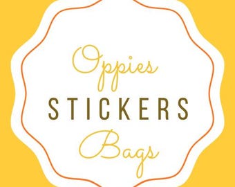 Oppies Sticker Bag | Mystery Vinyl Flake Bundle (35 Stickers)