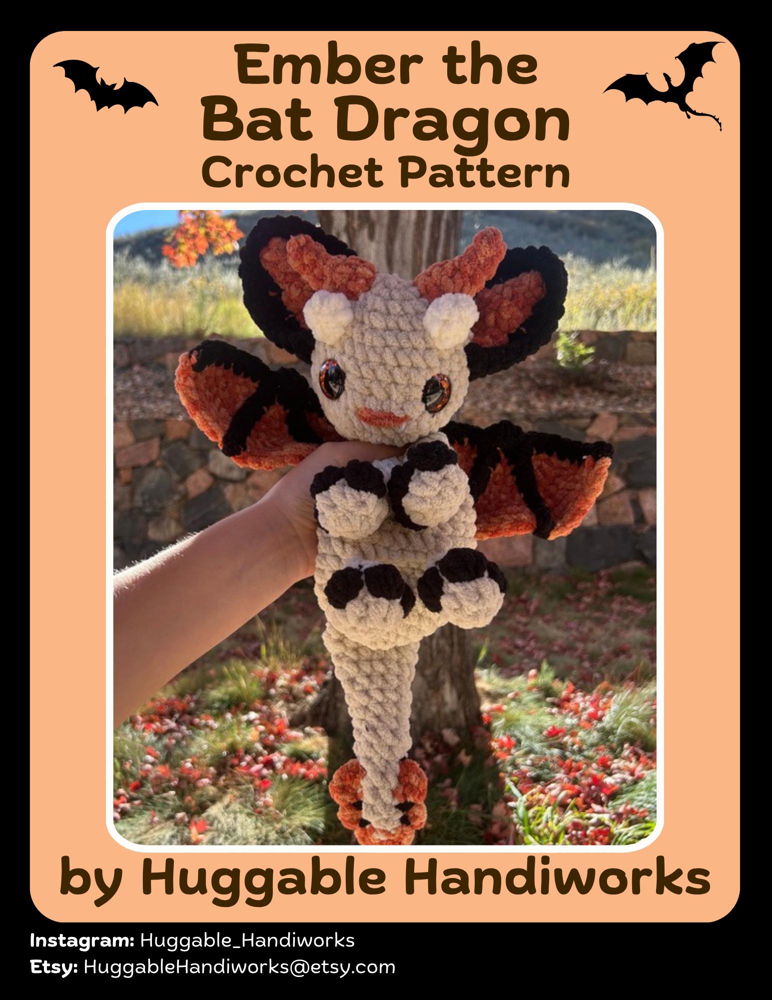 Ember the Bat Dragon **DIGITAL PATTERN** - Etsy