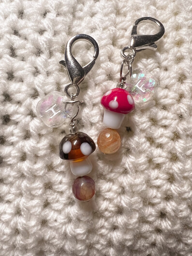 Custom Mushroom Stitch Markers Etsy