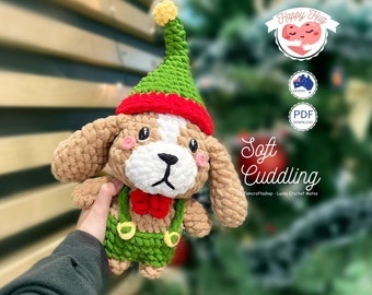 CROCHET DOG PATTERN - amigurumi puppy - Eddit dog tutorial Stuffed plush diy Easy crochet dog pattern pdf Instant download Digital