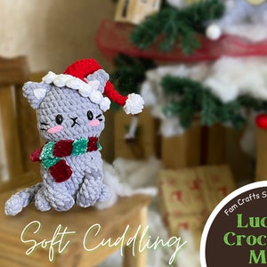 Virkat mönster för Mochi-katt: Amigurumi-kattunge, julversion (PDF-mönster) bild 6