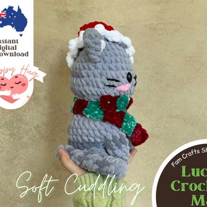 Virkat mönster för Mochi-katt: Amigurumi-kattunge, julversion (PDF-mönster) bild 3