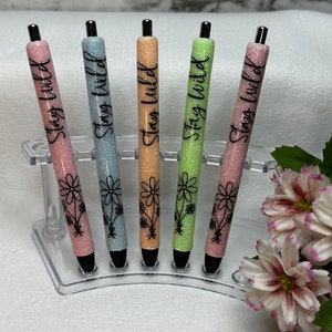 Glitter Pen, Stay Wild Pen, Refillable Pen, Inkjoy Gel Pen