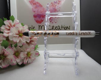 Glitter Pen / God&#39;s Grace / Religious / Custom Pen / Refillable Pen