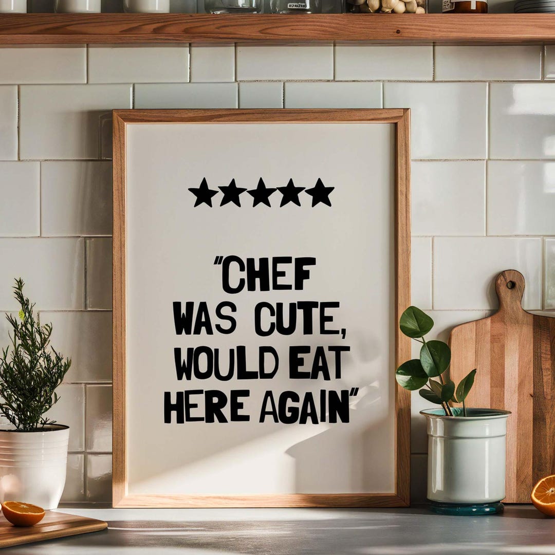 Retro Kitchen Wall Art Poster (digital Download) - Etsy