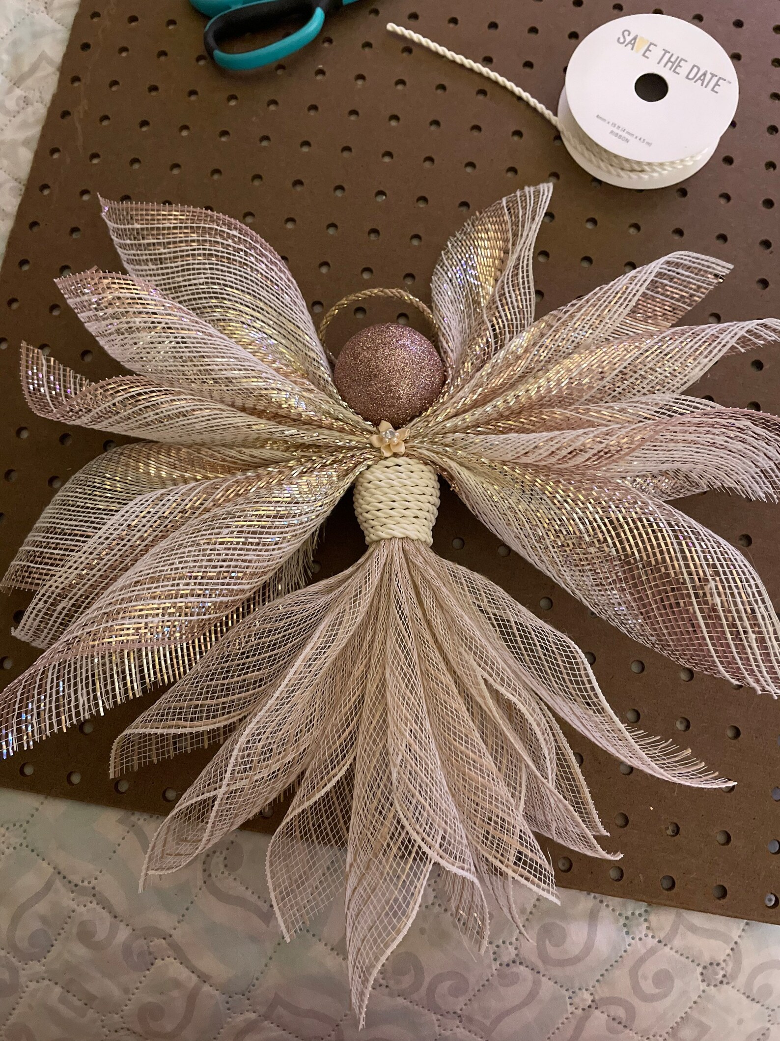 Deco Mesh Angel Ornaments large - Etsy