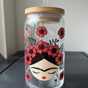 Frida/ Marigold Glass Can Cup