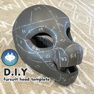 Fursuit Headbase Pattern &quot;Jasper&quot; - DOWNLOAD ONLY dragon deer horse unicorn