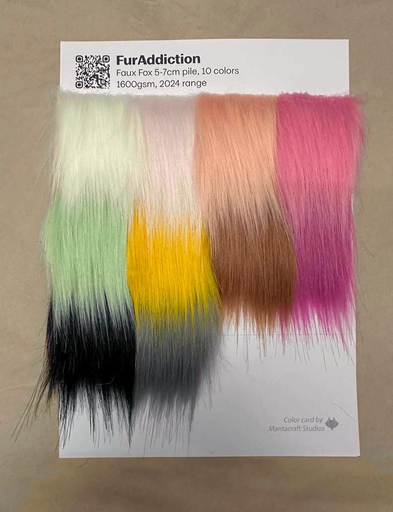 Furaddiction Faux Fur Sample Swatch Cards - Etsy