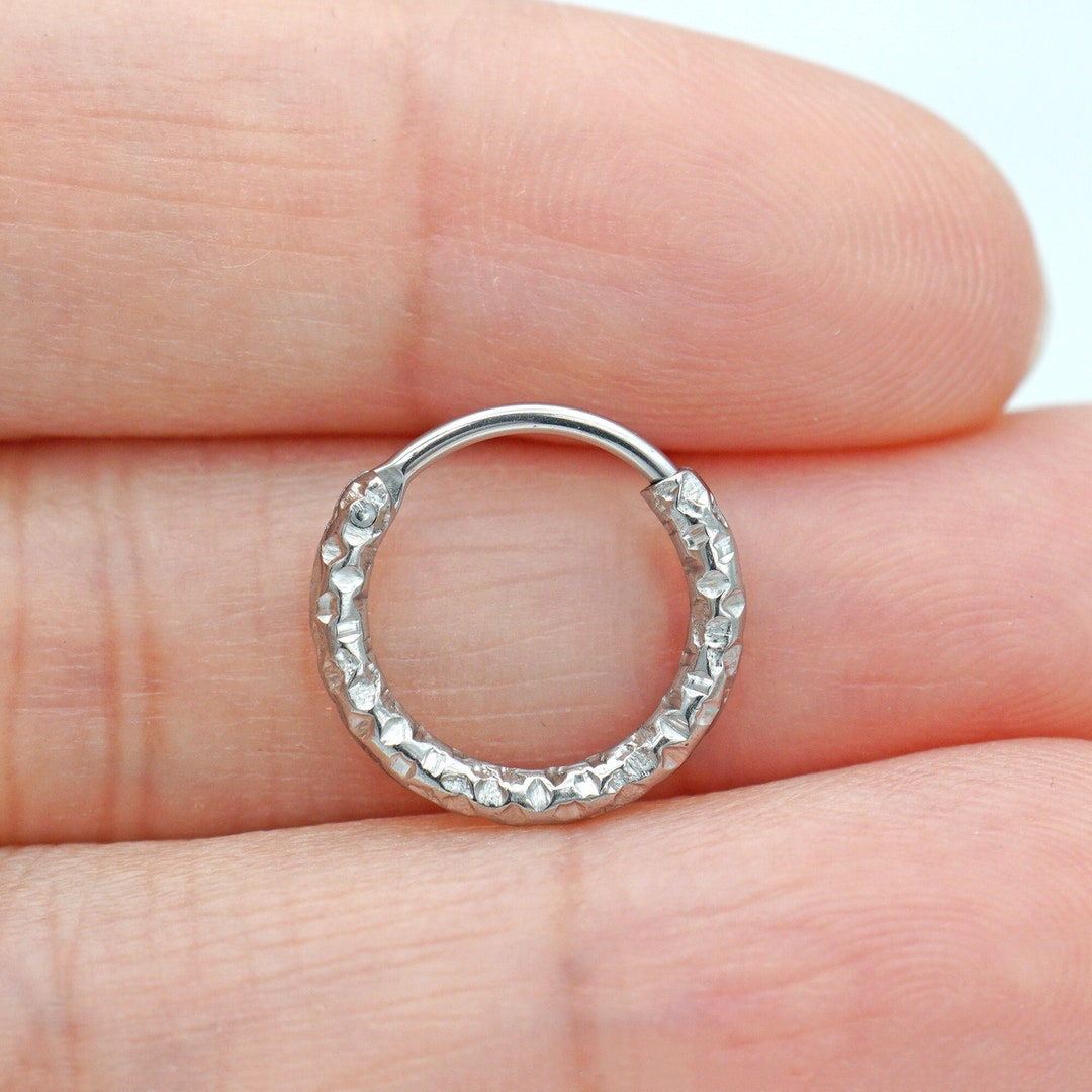 1 Pieza Flor De Circón Cúbico Septum Clicker 316L Acero Inoxidable Nariz Anillo Bola 16G Oreja Tragus Cart%c3%adlago Daith Piercing Joyer%c3%ada I.471811171