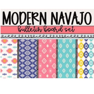 Bulletin Board Set, Navajo Aztec Classroom Decor, Cute Classroom Decor, Instant Download, Homeschool Resources, Classroom Printables
