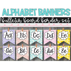 Soft and Bright A-Z Alphabet for the Classroom | Classroom Decor | Animal Print| Modern Classroom | Alphabet Display | Elementary Classroom