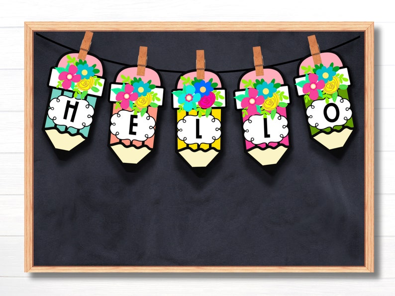 Bright & Fun Back-to-school Banner - Digital Download for Classroom ...