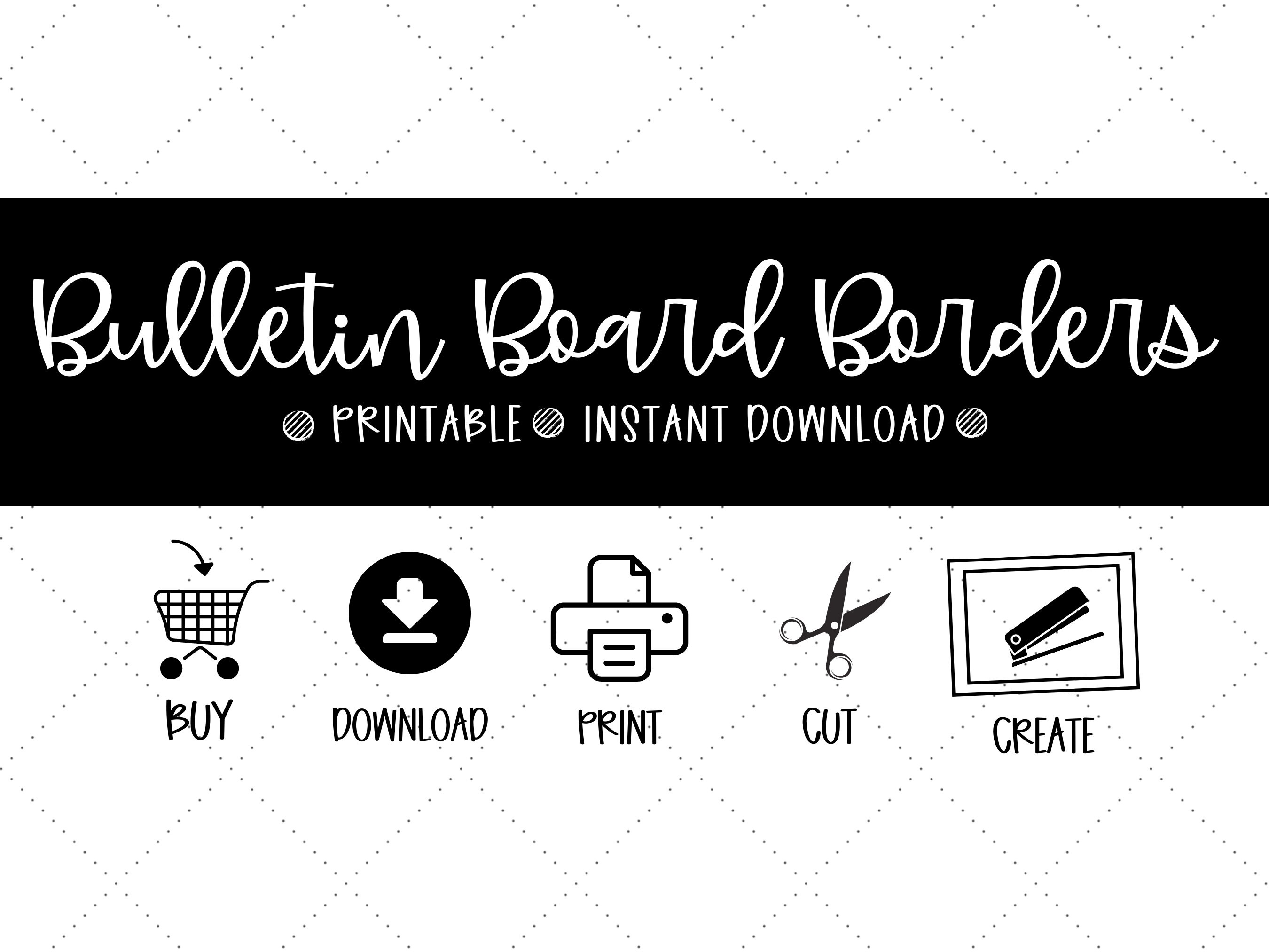 Printable Bulletin Board Banner for Classrooms Printable Etsy