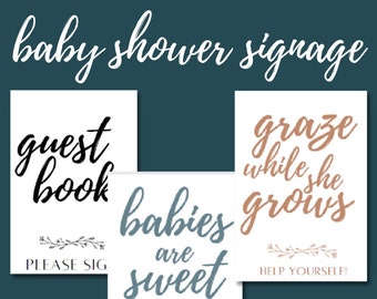 Baby Shower Signage