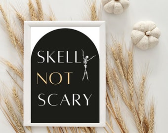 Skeleton Bar Cart Fall Decor