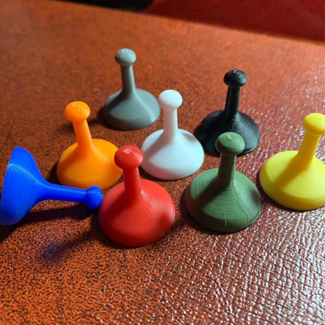 Vintage Style Board Game Pawns Set of 8 or 4 Stylized to Match