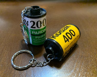 Film Cartridge Keychain - Unique Photography Gift, Vintage 35mm Film